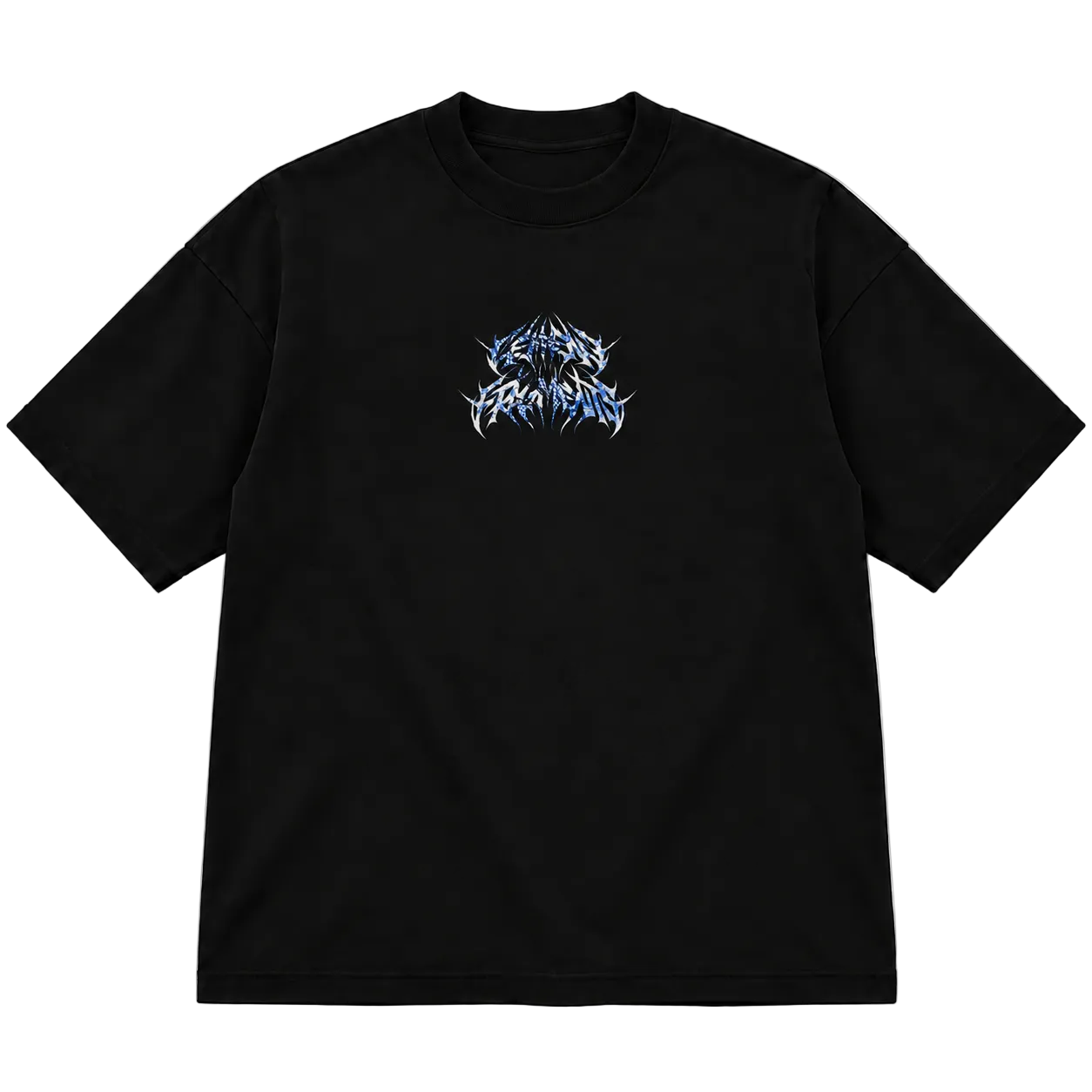PORCELAIN SKELETAL SPINE SHIRT (BLACK)
